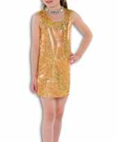 Gouden glitter jurkje meisjes